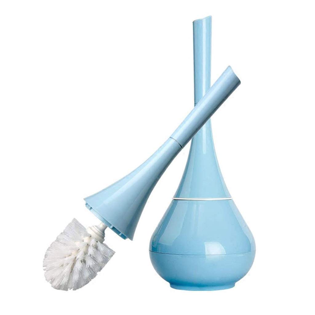 Set Porta scopino in plastica con Base e Staffa, Chiuso per la Pulizia del Bagno Sanitario, scopino Essenziale con Supporto per igiene e comodità