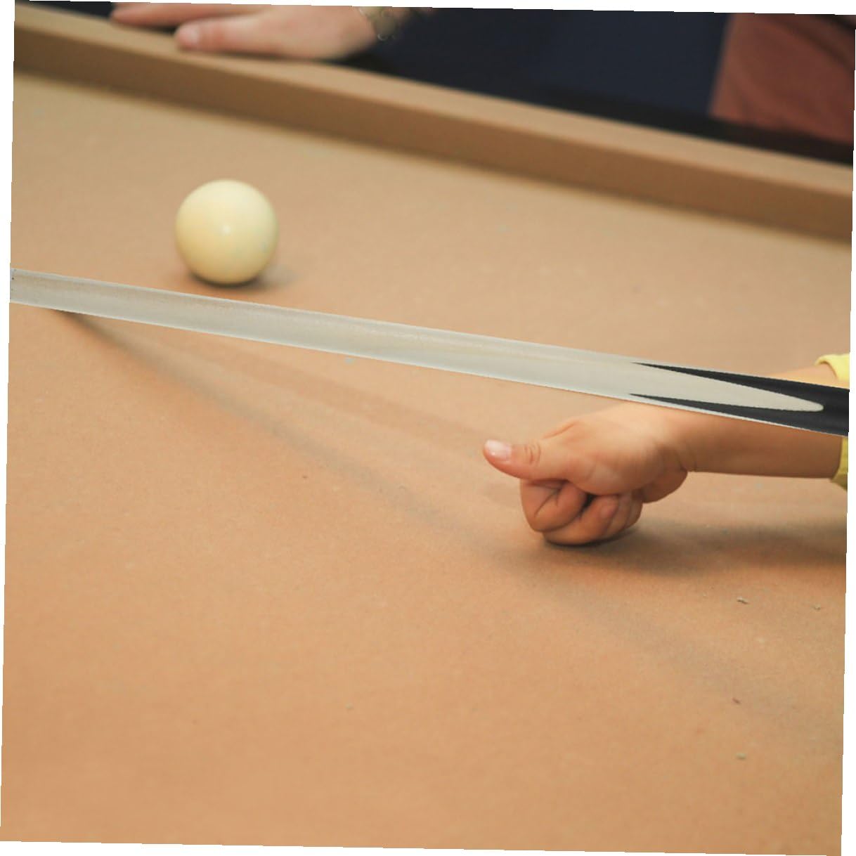 TOYANDONA Stecca da Biliardo Corta in Legno per Bambini e Adolescenti, Mini Stecca da Biliardo Leggera e Compatta, Accessorio Sportivo Salvaspazio per Giochi da Tavolo, Set da 3 Pezzi