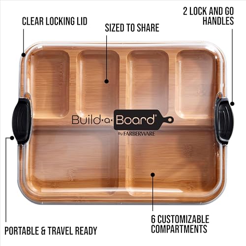 Farberware Build-A-Board 11 x 14 Inch Bamboo Cutting Board with Lid - image 6