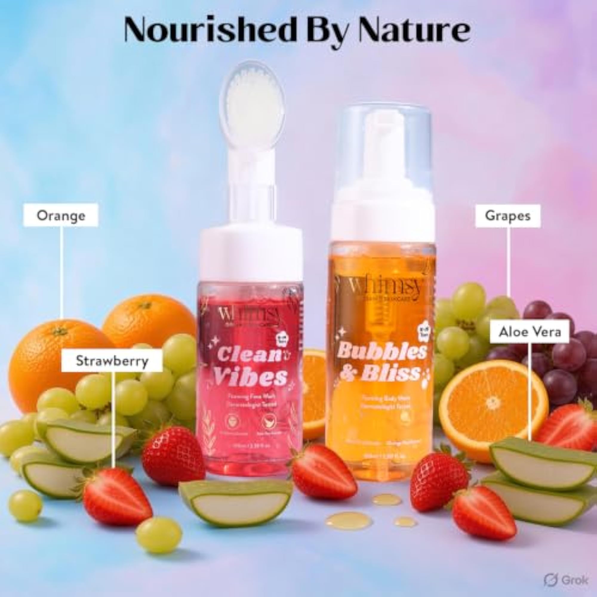 Gentle Foaming Face Wash & Body Wash Combo for Kids