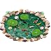 GALLOPJOY Creative Lotus Pond Floor Stickers 3D Wall Stickers