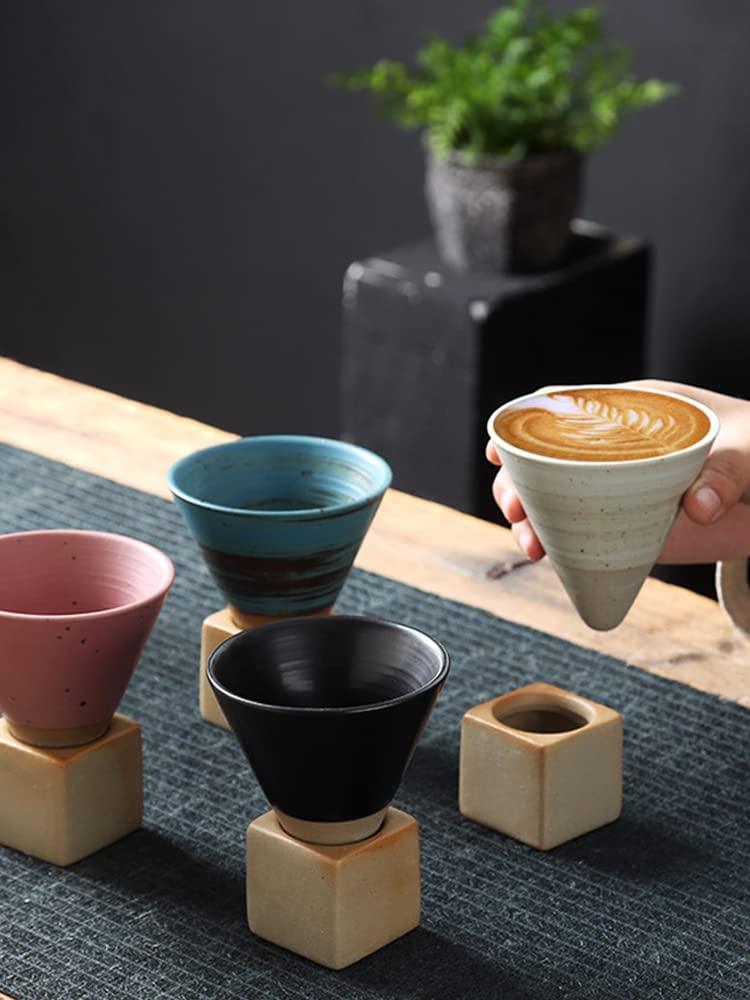 TDN Panda Lot De 2 Verres à Cappuccino, Verres à Café, Latte Macchiato, Avec Anse, Résistants à La Chaleur, Pour Lave-vaisselle Et Micro-ondes