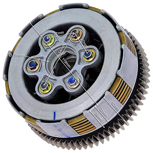 EMBRAYAGE 6 DISQUES 73 DENTS PIT BIKE DIRT BIKE 200cc 250cc