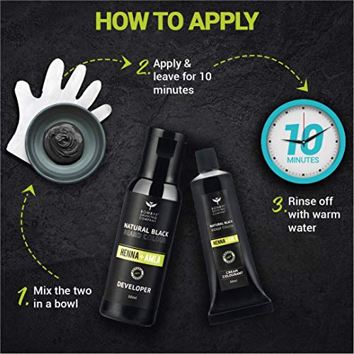 Bombay Shaving Company Beard Colour For Men Natural Black miniatura 5