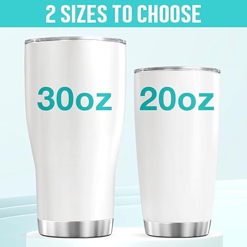 Miniatura 7 de Vaso de café personalizado con inicial, taza de viaje de tortuga marina con tapa, nombre personalizado, regalos de cumpleaños para mujeres, niñas,