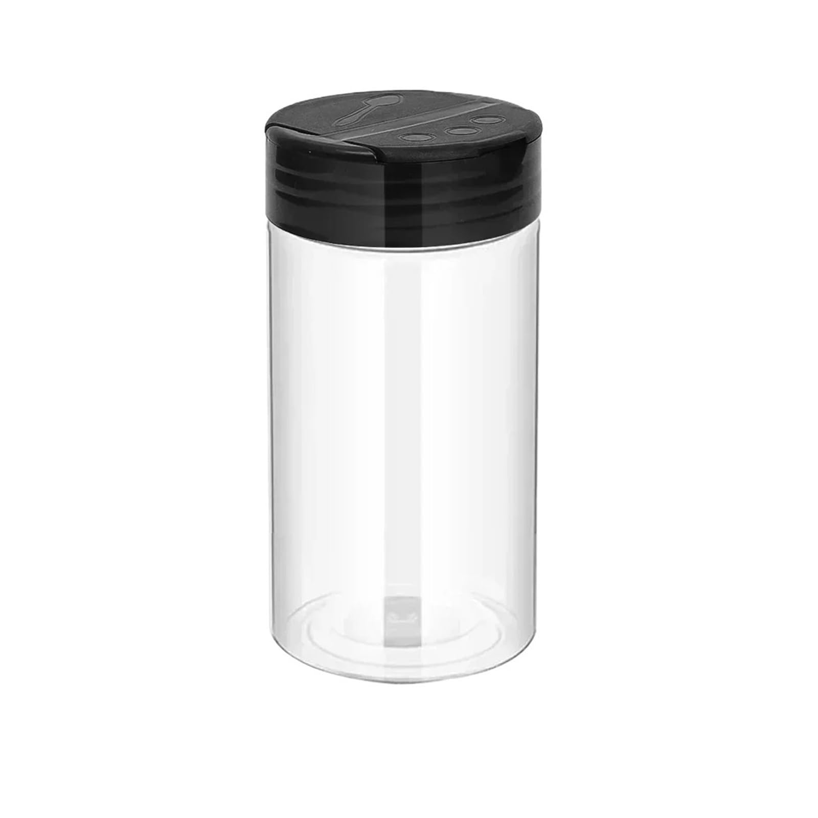 WZPTLKIBAD Transparent Spice Jars, Plastic Bottles With Shaker Lids