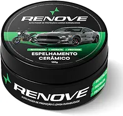 Cera Espelho Cerâmico RENOVE – Remove Riscos Superficiais, Repele Água, Proteção Sol e Chuva