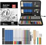 AGPTEK 53pcs Drawing and Sketching Pencil Set with Watercolor Pencil | Sketching Pencil Set, Canvas Zipper Case, Ideal for Artists, Sketchers, Teachers & Students