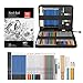 AGPTEK 53pcs Drawing and Sketching Pencil Set, with Pencil, Watercolor Pencil, Sketching Pencil Set & Canvas Zipper Case, Ideal for Artists, Sketchers, Teachers & Students