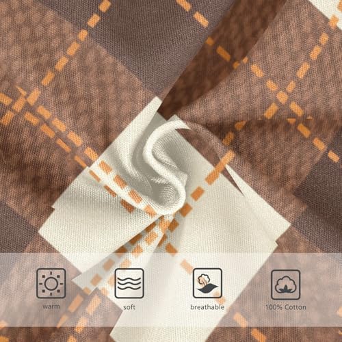 KLL Houndstooth Brown Classical Boys Toddler Cotton Training Underwear Cute Children Undies3