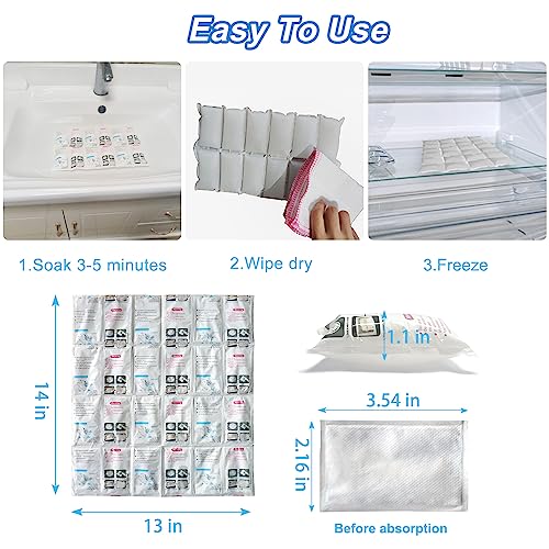 Image of RAINBOW Dry Ice Packs for Shipping, 24 Sheets