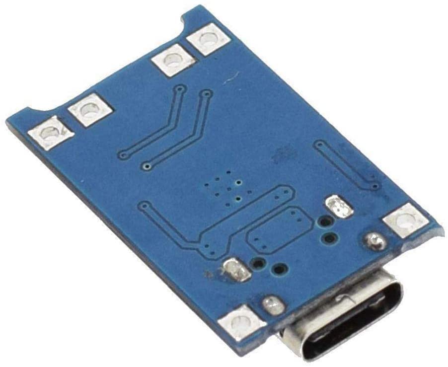 Image of Electrobot TP4056 Type-C USB 5V 1A 18650 Lithium Battery Charger Module Charging Board with Dual Protection Functions (Pack of 10)