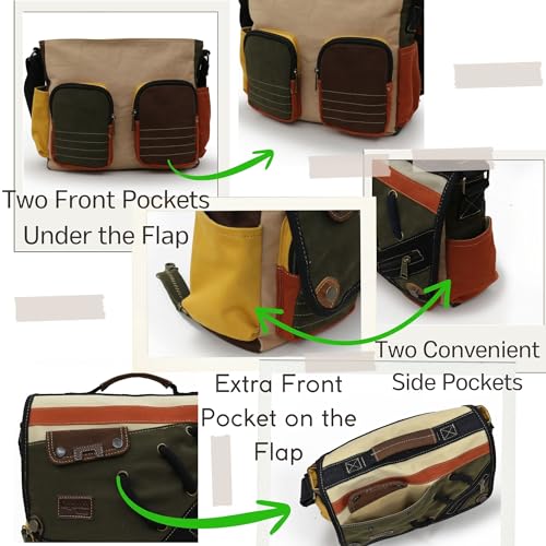 Maletín messenger para laptop 14 pulgadas miniatura 6
