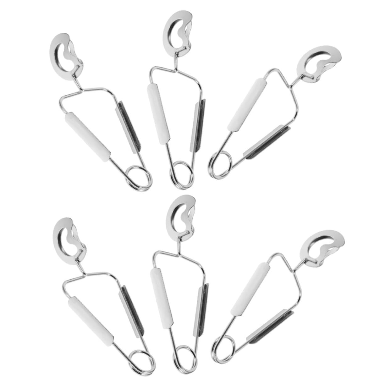 PRETYZOOM 4 Juegos Clip De Comida De Caracola Espátulas Y Pinzas Para Alimentos Accesorios De Charcutería Pinzas Para Servir Paraca Aperitivos Junta Silver Acero Inoxidable 6 Piezas * 4