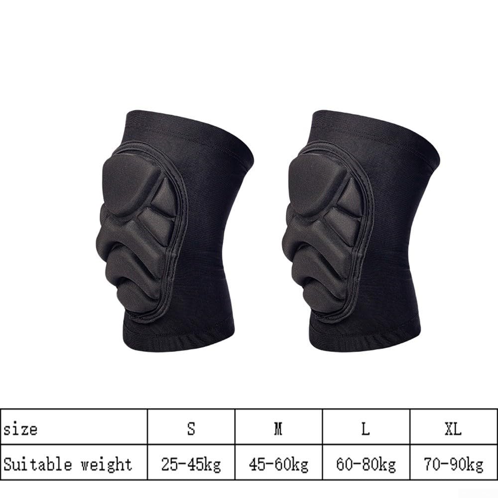 MRKU Genouillères de Sport antidérapantes, Chauffe-genouillères, Short de Protection des Hanches pour activités extérieures avec Rembourrage en EVA pour l'absorption des Chocs, Respirant et Flexible