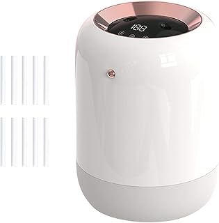 Humidificateur d'air, Humidificateur à Brume Fraîche USB 1000 Ml UV-C Humidificateur Germicide Ultraviolet Humidificateur De Bureau Diffuseur Humidificateur D'air Sans Fil Avec Double Tro(Color:blanc)