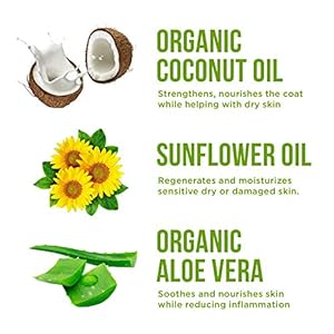 Dog Leave in Conditioner Spray, Professional Grooming, Dry Itchy Skin Moisturizer, Coat Deodorizer, Long Lasting Aloe Vera Honey Scent, Hypoallergenic, 100% Organic, Made in The USA, 7.1 oz Dog Leave in Conditioner Spray Professional Grooming Dry Itchy Skin Moisturizer Coat Deodorizer Long Lasting Aloe Vera Honey Scent Hypoallergenic 100 Organic Made in The USA 71 oz