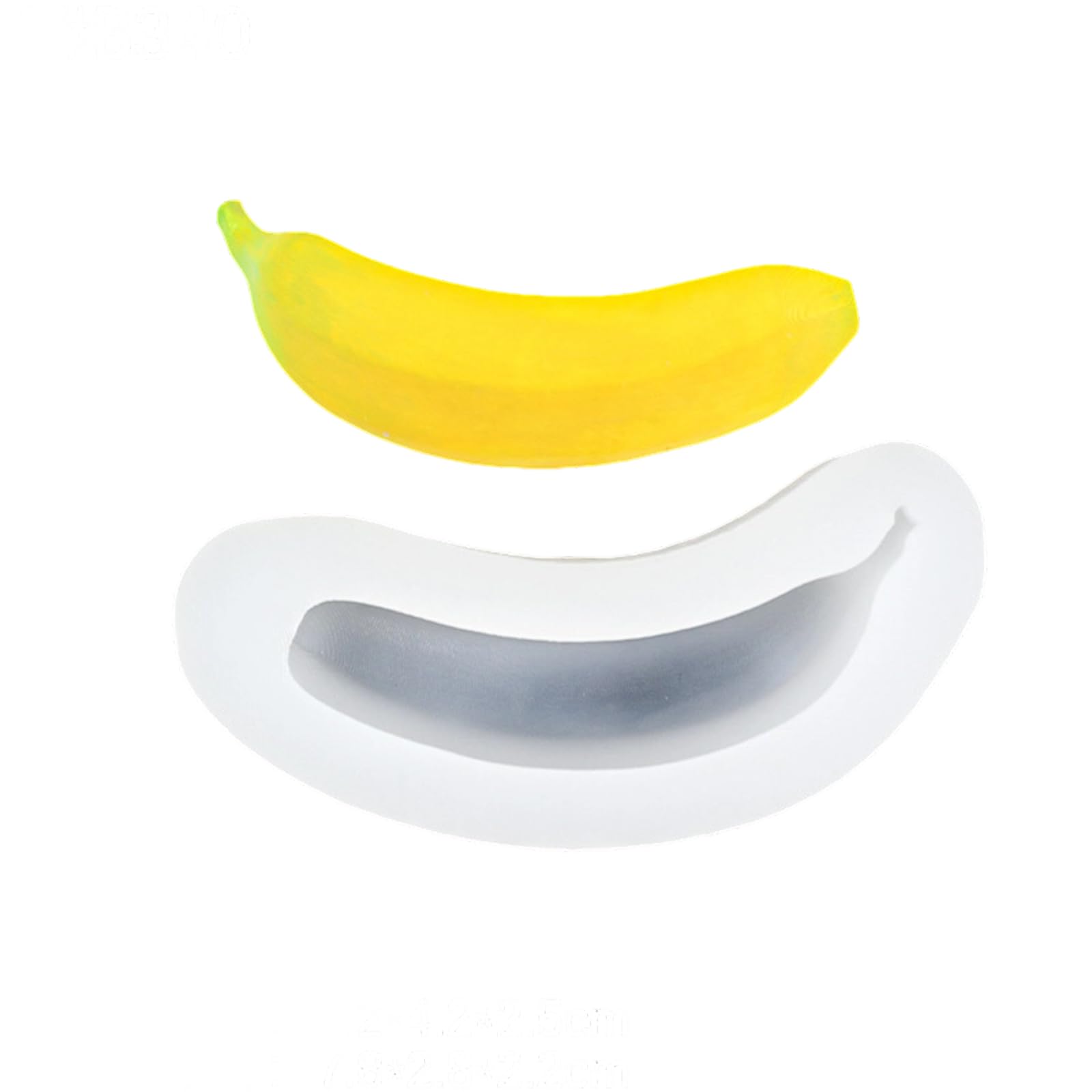 Tsophreniq Banana Shaped Silicone Fondant Mold Cake Baking Mold for Making Chocolate Candy Fondant Cake Decoration Edible Silicone Molds for Cakes