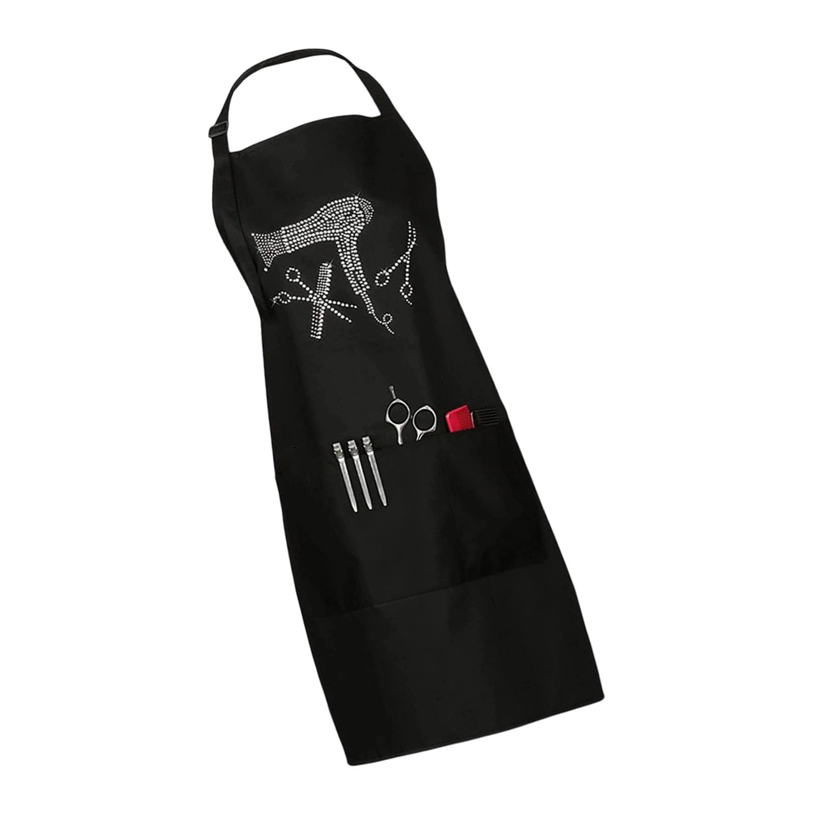 Tsophreniq Stylish Printed Adjustable Barber Apron Multipurpose Protective Wear for Salon Cooking Polyester Construction Professional Salon Apron Adjustable