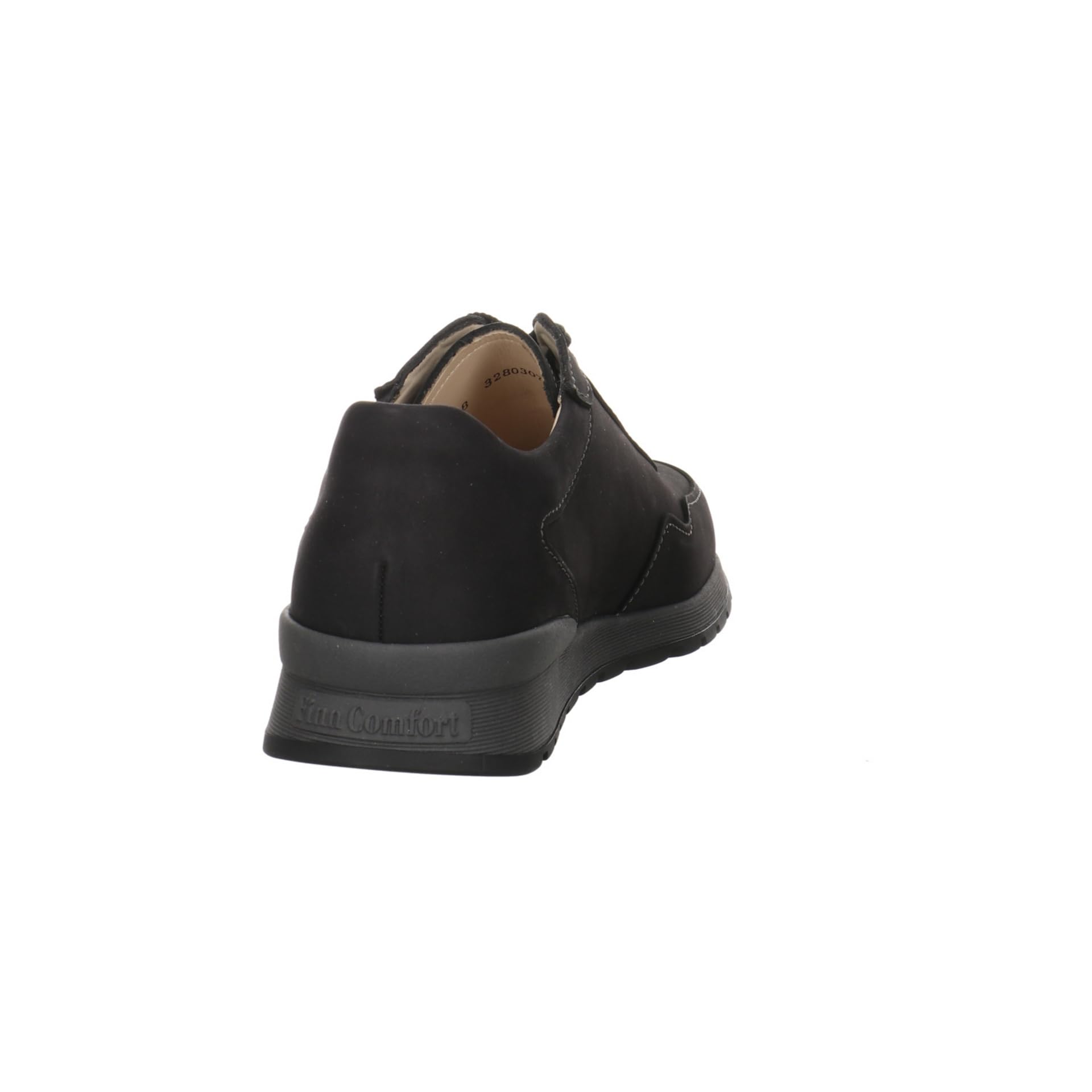 Finn Comfort Prezzo Scarpe basse da uomo con lacci, in pelle nabuk, per il tempo libero, eleganti, tinta unita Prezzo con lacci, larga, nubuck da uomo, Nero , 47 EU