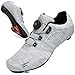 Scarpe Bici da Corsa Donna Uomo Scarpe da Ciclismo da Uomo Donna Scarpe MTB Uomo hmmbor Compatibile con SPD e Delta Blocco Pedale Scarpe da Bicicletta Antiscivolo Traspiranti(43,Cenere)