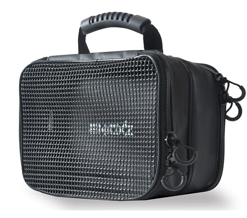 ZXDIN3 Double Sided PVC Mesh Tackle Bags Wallet Medium | Heavy Duty Compact Water-Resistant Tarpaulin Fish Grab Bag | Garage Drawer Oraganizer Storage | Zipped Mesh Open Top with Optimal Drainage