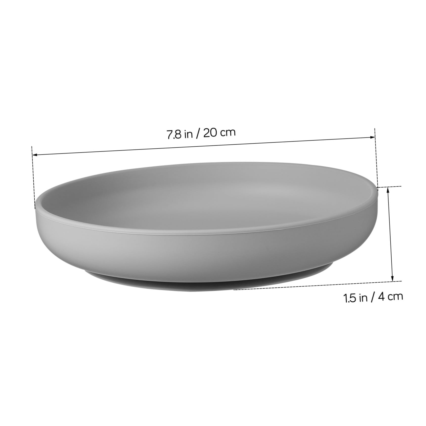 Piatto Anti-sversamento per Anziani 2 Pezzi in Silicone | Base a Ventosa, per Casa e Ospedali, Pulizia Semplice, Bordi Alti e Forma Raccogli-cibo