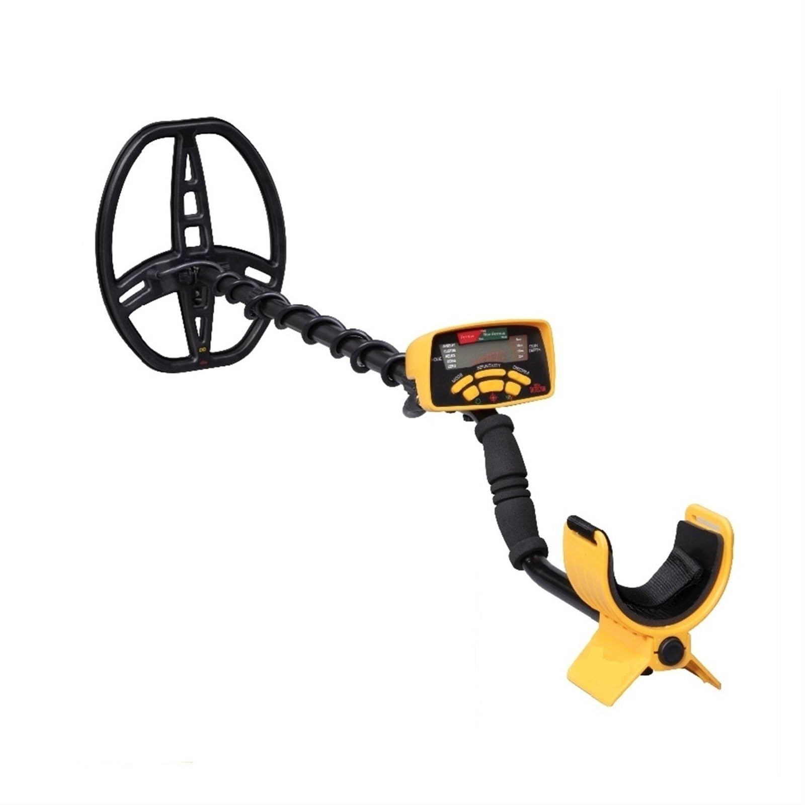 DELURA Detectores de Metales Detector de Metales con indicador Digital, buscador de Oro Ligero, Rango Largo subterráneo Montar rápidamente (Size : 6450 with Small Detector)