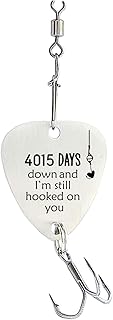 11 Year Wedding Anniversary for Him 4,015 Days Gifts for Men 11th Anniversary Fishing Lure for Husband Valentine Birthday Day
