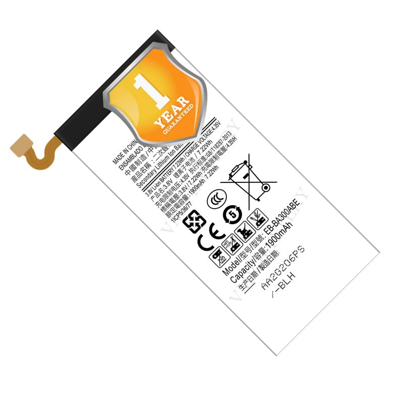 Image of Original EB-BA300ABE Battery Compatible for Samsung Galaxy A3 (SM-A300F) - (1900mAh) - 1 Year Warranty K7