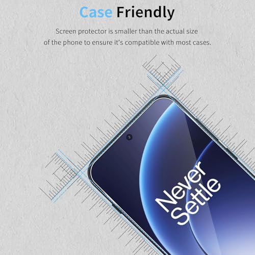 Image of vizer 9H Tempered Glass Screen Protector for OnePlus 15 (6.78 inch) | Full Edge-to-Edge Coverage | HD Clear | Bubble-Free Easy Installation | Military-Grade | Case Friendly | Black