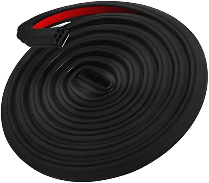 Automotive Door Weather Stripping for Alfa Romeo Giulia 2017-2021-2025, Car Seal Rubber Trim, Soundproof Automotive Sealing Strip Accessories,16m