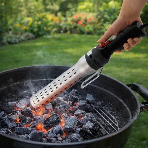BBQ-Toro Elektrischer Grillanzünder IGGI | 2000 W, 650 °C | Elektro Kohleanzünder für BBQ Holzkohle, Grill und Kamin | Outdoor Feueranzünder | Grillkohlezünder, Grillzünder, Kaminanzünder