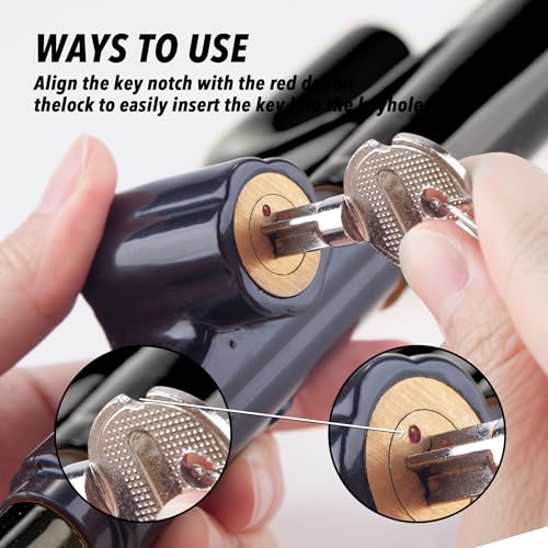 image for CARTMAN Vehicle Steering Wheel Lock Car Anti Theft Security Lock with 