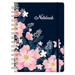 Ruled Journal/Notebook – Lined Journal with Hardcover, 8.35″ x 6.3″, College Ruled Journal, Inner Pocket, Strong Twin-Wire Binding with Premium Paper, Perfect for School, Home & Office