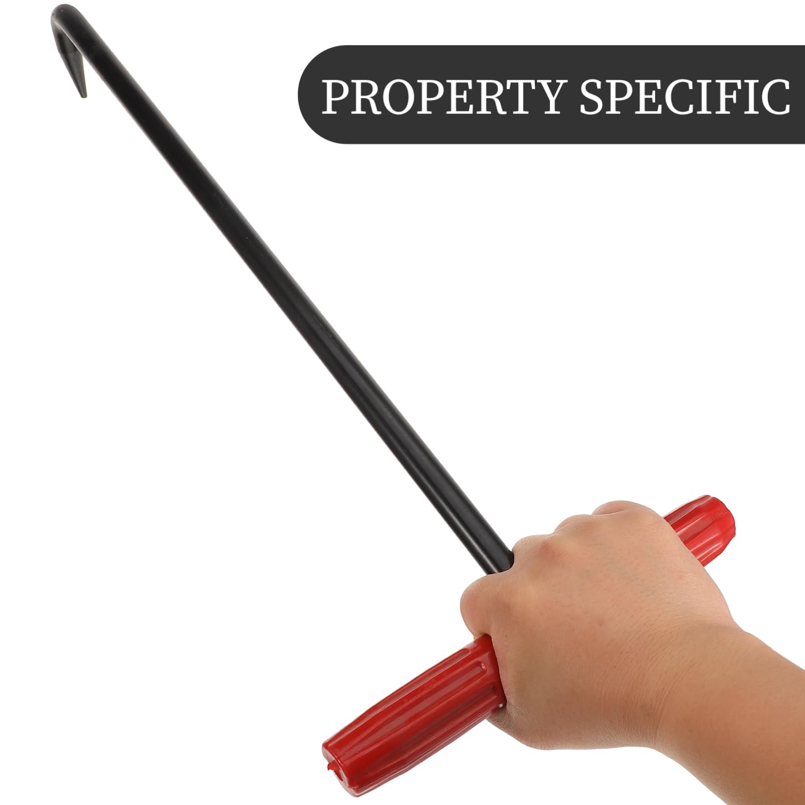 HOLIDYOYO Manhole Hook Stainless Steel Manhole Cover Lifter Hook Manhole Lid Lifter Pull Hook 44cm Wheel Pin Puller Storm Drain Cover Heavy Duty Lifting Hooks