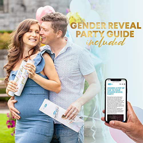 Primepure GRCANNON-2PK-POWDER-BLUE-2021 Gender Reveal Confetti Cannon thumb #5