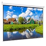 60-100 inch 4:3 Motorized Electric Projection Screen Auto Gray Fiber Glass Projector Screen for Home Theater Entertainment (Size : 84inch)