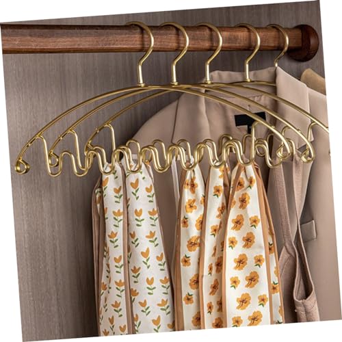 Porte-cravates et ceintures multi-hook MAGICLULU dore pour dressing de 5 pieces - 4