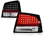 VIPMOTOZ For 2006-2008 Dodge Charger Black Bezel LED Tail Brake Light Housing Lamp Assembly Driver and Passenger Side Replacement