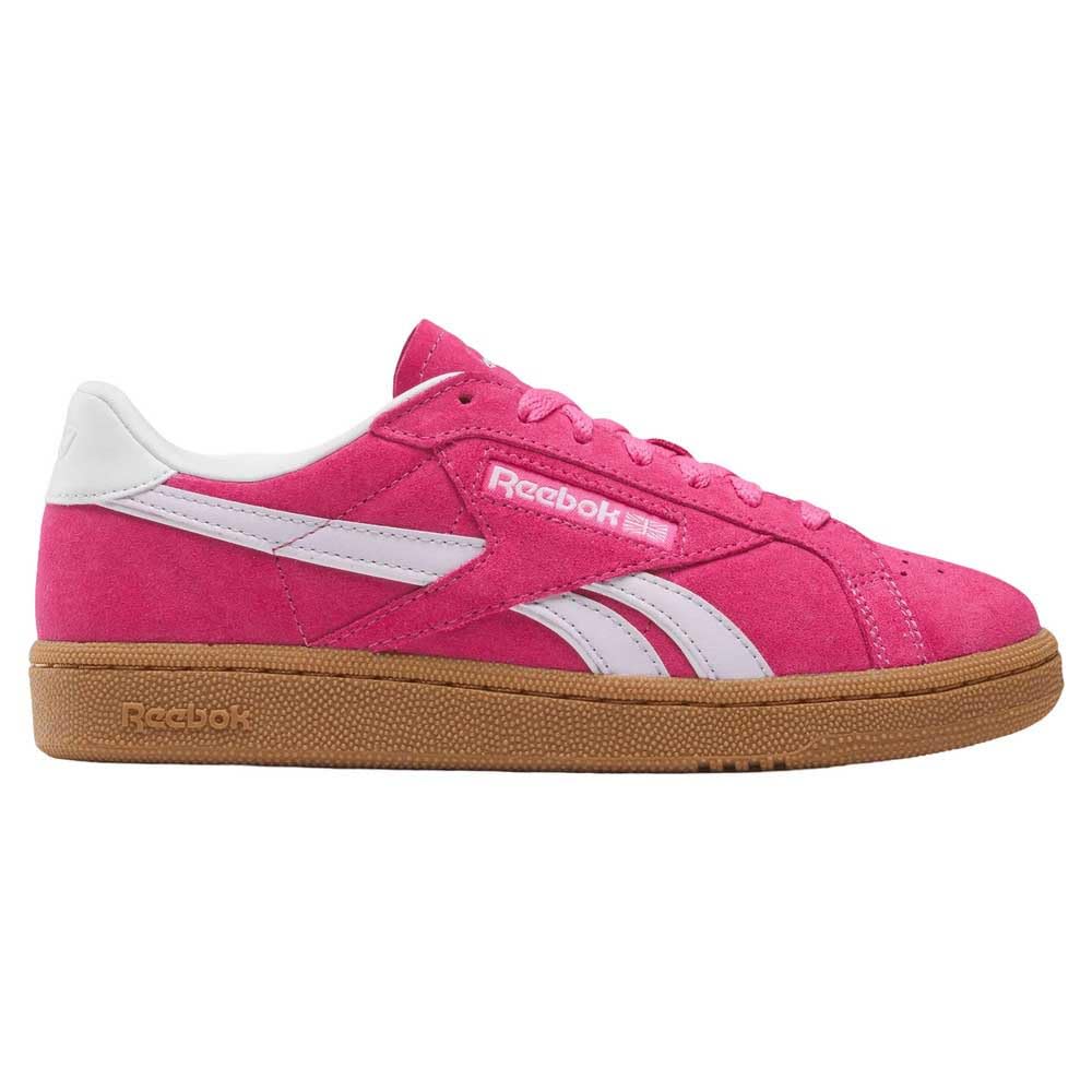 Reebok Women's Club C Grounds UK Trainers, True Pink/Digital Gleam/Gum, 40.5 EU, True Pink Digital Gleam Gum, 8.5 UK