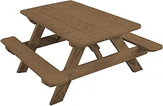 Furniture Barn USA Pressure Treated Pine Kid's Table, Mushroom Stain