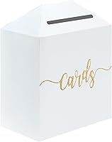 Vista 9 de SietDESEO Caja Blanca de Tarjetas para Billetes y Monedas para Boda, Fiesta, Cumpleaños, Baby Shower, Despedida de Soltera, Rifa de Boletos