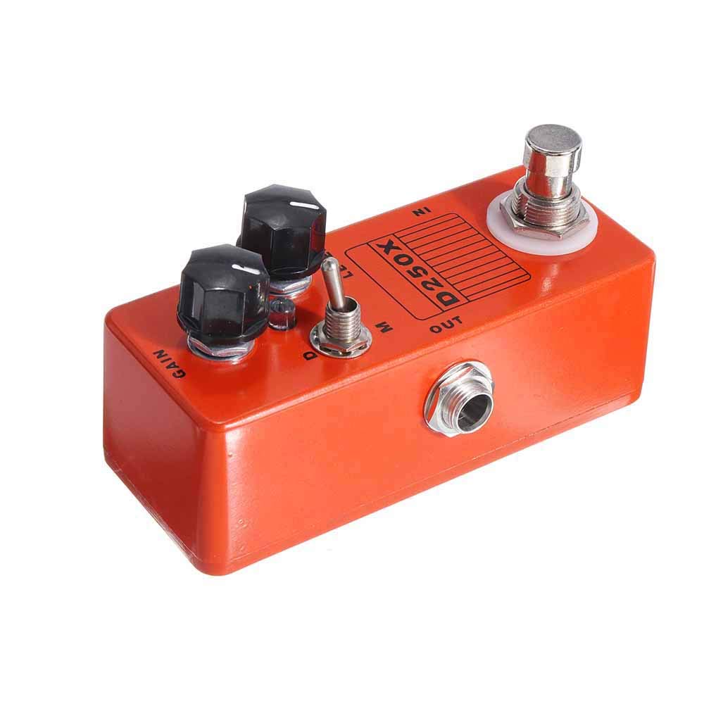 VIDOO D250X 9V Préampli Analogique Overdrive Mini Guitare Effets Pédale True Bypass Full Metal Shell