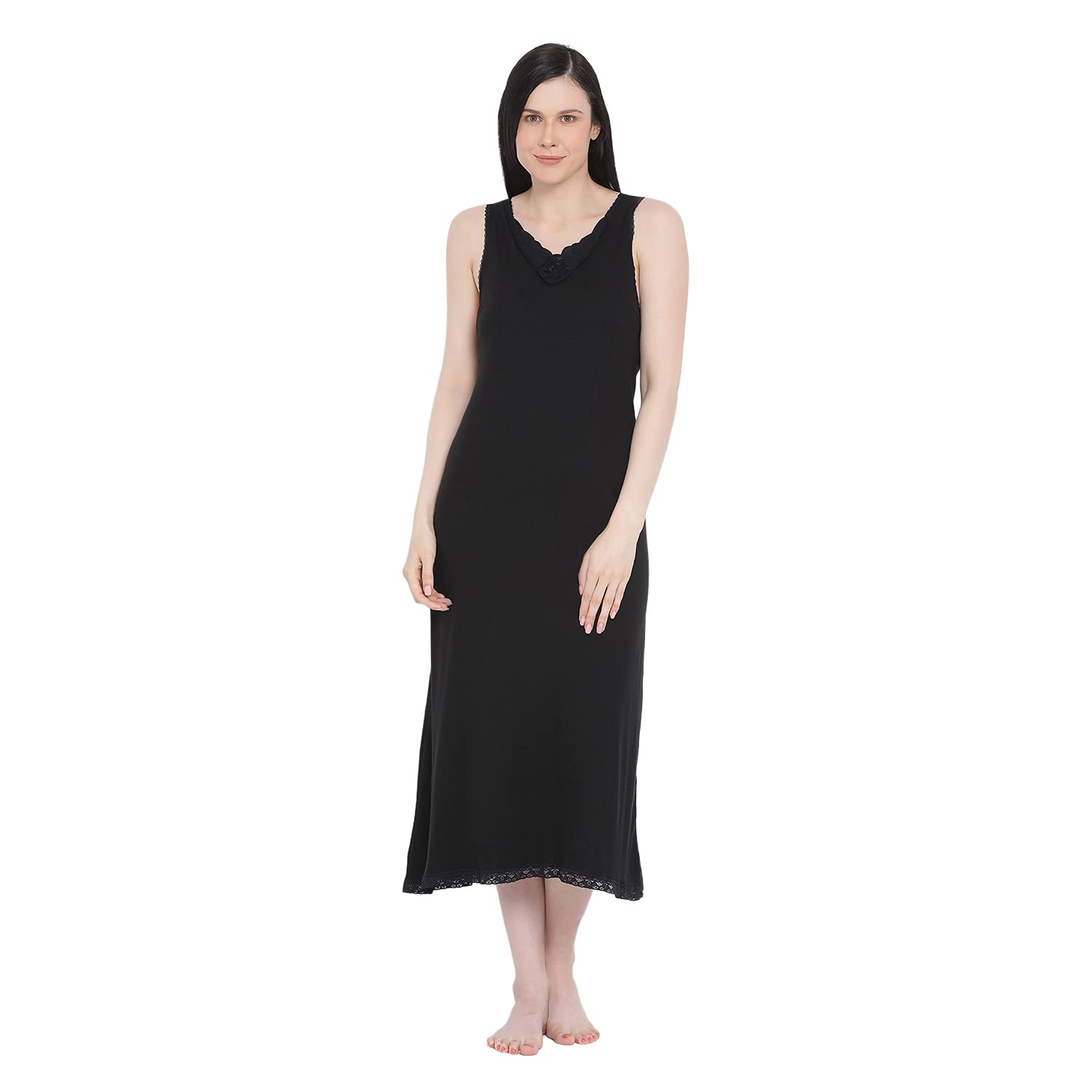 WOMEN'S FULL SLIP - BLACK