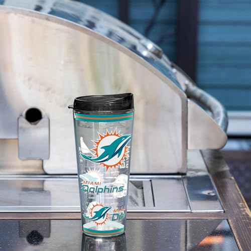 Image of Rico Industries NFL Football Miami Dolphins Double Wall 20oz Tritan Tumbler