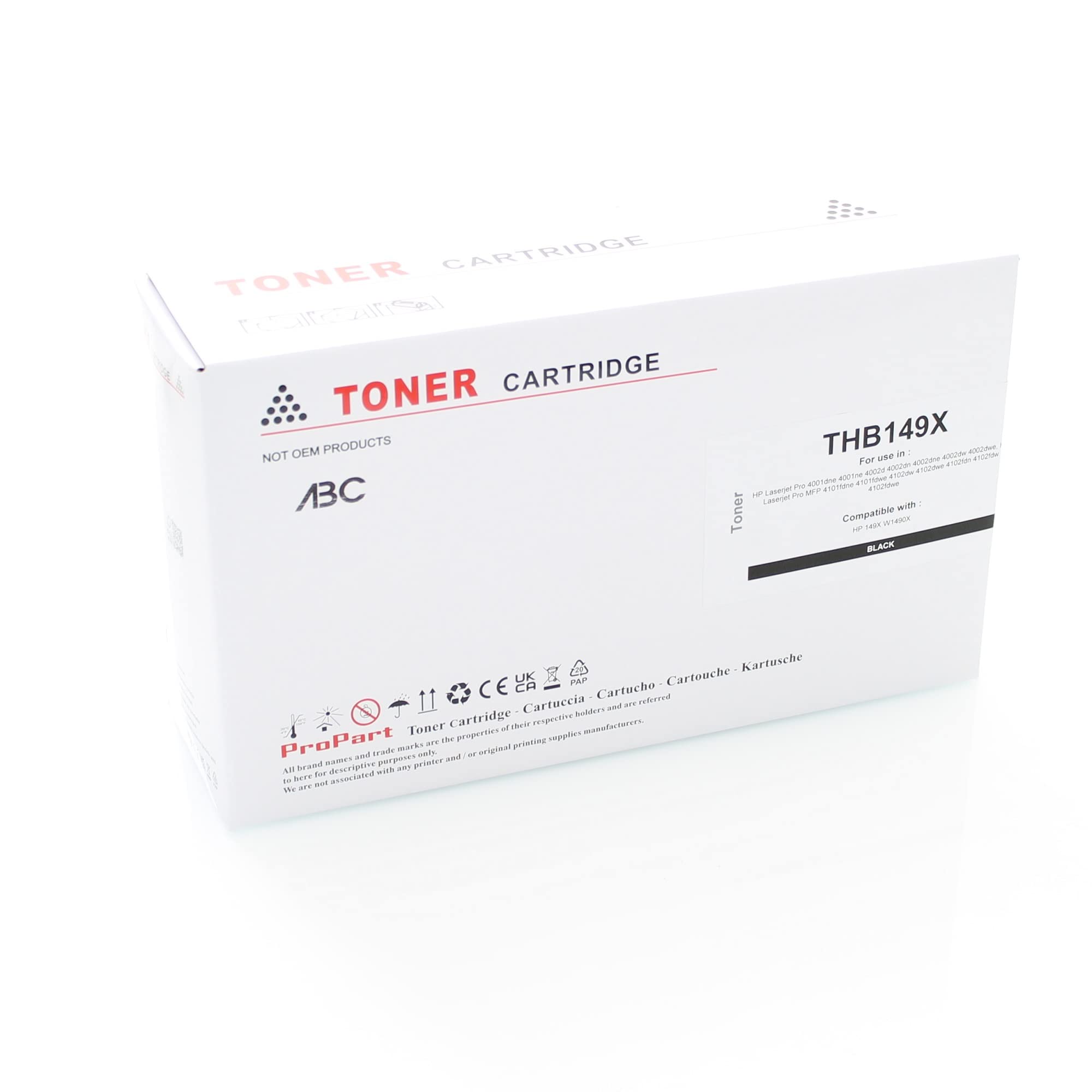 Meagiis 149A W1490A Con Chip Cartuchos De Toner Compatible Con HP 149A W1490A 149X W1490X Toner Para HP Laserjet Pro 4002dn 4002dw 4002d 4002 Laserjet MFP 4102fdw 4102dw 4102fdn 4102 (2 Negro - Foto 5