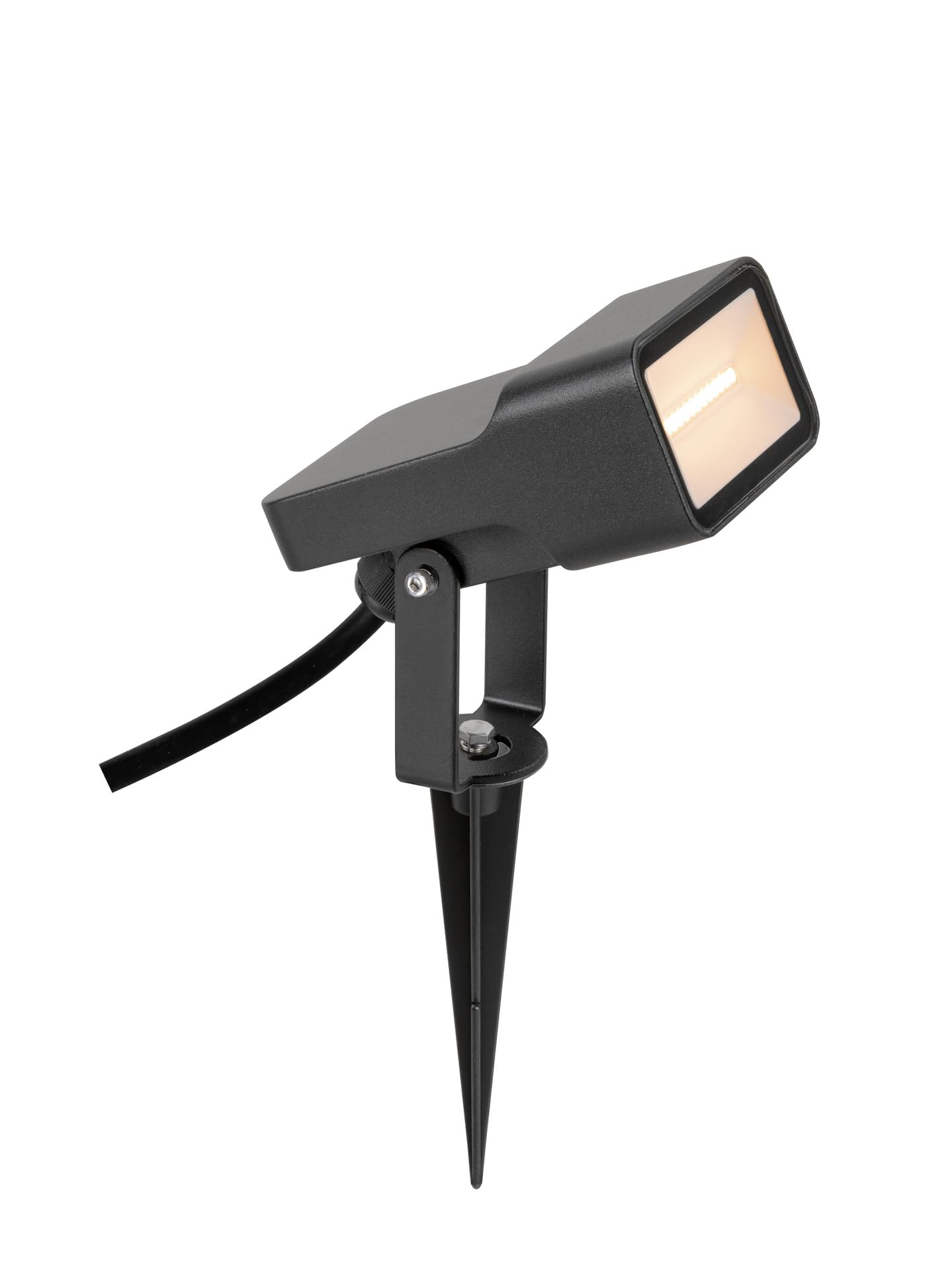 SLV Erdspiessleuchte 1008478 / Außenlampe für die Beleuchtung von Garten, Terrasse, Pflanzen, Wegen, Teich, LED Aussen-Leuchte, Außen-Strahler / IP65 2200K 5.5W 500lm schwarz 115Grad