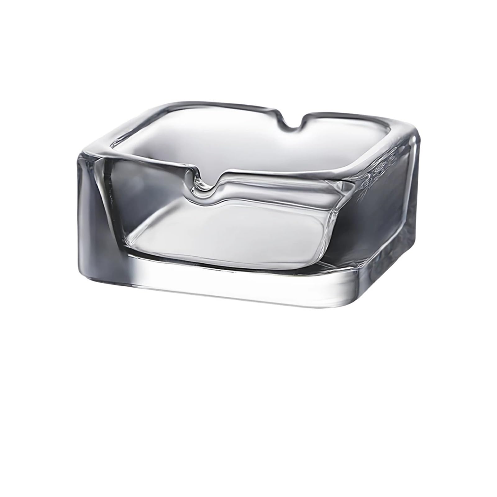 Cigarettes Ashtrays Crystal Glass Square Ashtray for Office Hotel Coffee Shop(Clear)