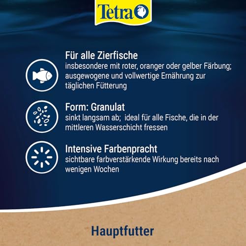Tetra Rubin Granules - Fischfutter in Granulatform mit natürlichen Farbverstärkern, unterstützt eine intensive Farbenpracht der Fische, 250 ml Dose – Bild 6